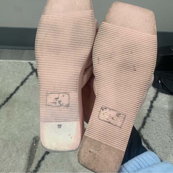 Silent D Platform Sandals Bronzally Braided in Pink - Picture 5 of 7